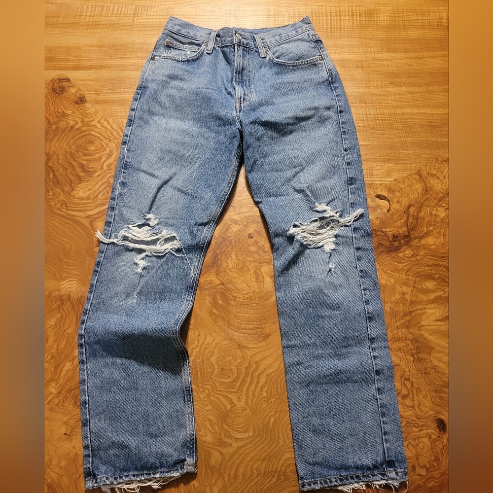 AGOLDE Mia Mid Rise Straight Jeans – Style A9036-1206 – Rule Wash